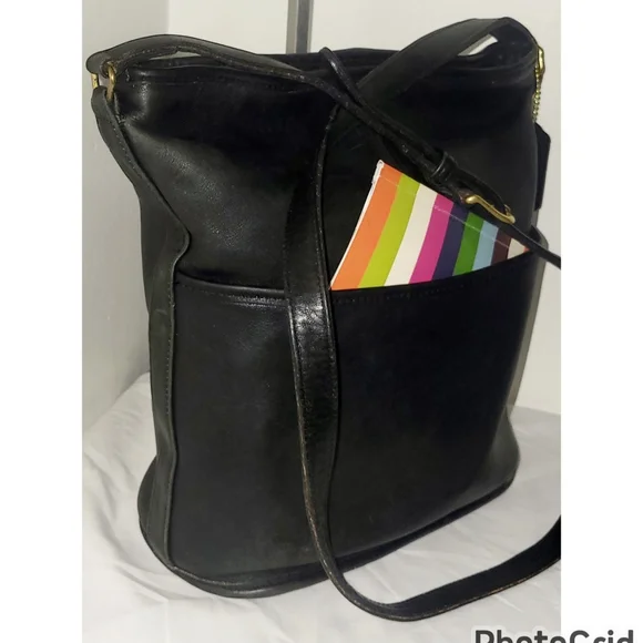 バッグ Vintage Coach Bleecker Bucket Bag Black Vintage refurbished Coach “Bleeker” Bucket Bag – Women's